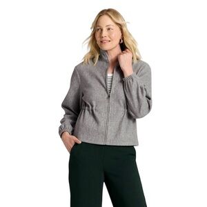 A New Day Brushed Cinched Waist Zipped Jacket Size X-Large